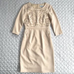 Antonio Melani Cream Formal Dress